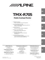 Alpine TMX-R705 Owner's manual