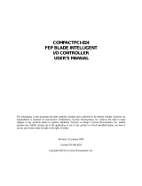 CyClone COMPACTPCI-824 FEP BLADE INTELLIGENT I/O CONTROLLER User manual