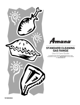 Amana STANDARD CLEANING GAS RANGE User manual