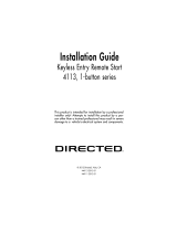 Avital 4113, 1-button series Installation guide