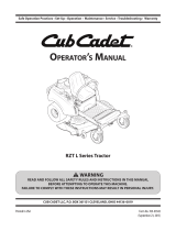 Cub Cadet RZT 54 User manual