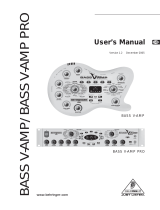 Behringer Bass V-Amp User manual