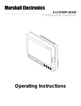 Marshall Electronics V-LCD70XP-3GSDI Operating instructions