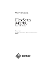 Eizo FLEXSCAN M1700 User manual