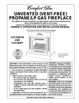Desa Tech UNVENTED (VENT-FREE)PROPANE GAS FIREPLACE User manual
