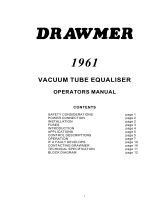 Drawmer 1961 User manual
