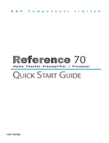 B&K Reference 70 HT 70 User manual