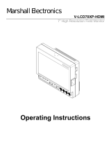 Marshall Electronics V-LCD70XP-HDMI Operating instructions
