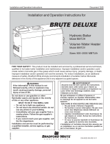 Bradford White Hydronic Boiler, Water Volume Heater User manual
