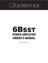 Bryston 6BSST Owner's manual