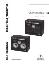 Behringer ULTRABASS BX4210A User manual