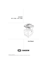 Sagem MF 3760 User manual