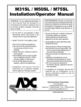 American Dryer Corp. M75SL User manual