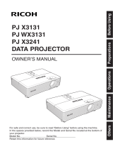 Ricoh PJ X33241 User manual