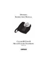 Cortelco CALLER ID TYPE II User manual