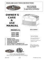 Essick 600 SERIES Care and Use Manual