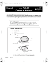 Roland PD-85 User manual