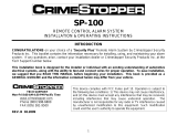 CrimeStopper Fortress FS-10 User manual