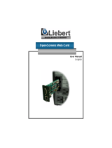 Liebert MONITORING OpenComms User manual