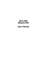 Axis 2460 User manual