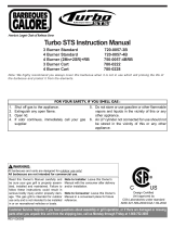 Barbeques Galore Turbo STS 720-0057-3B User manual