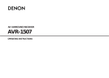 Denon AVR 1507 - AV Receiver User manual