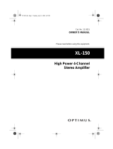Radio Shack XL-150 User manual