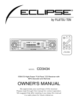 Eclipse - Fujitsu Ten CD3434 User manual