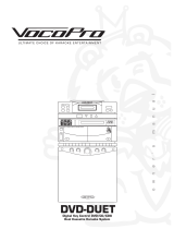 VocoPro DVD-Duet Digital Key Control DVD/CD/CDC Dual Cassette Karaoke System User manual