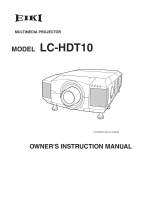 Sanyo PLV-HD100 User manual