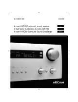 Arcam DiVA AVR200 Receiver User manual