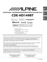 Alpine CDE-HD149BT User manual