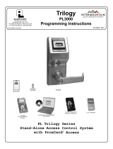 Alarm Lock Trilogy PL3000 Operating instructions