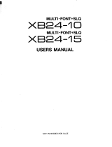 Epson LQ-1000 User manual