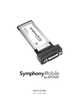Apogee Symphony Mobile User manual
