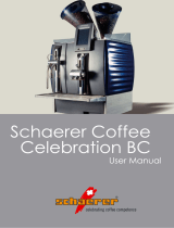 Schaerer Coffee Celebration BC User manual