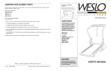 Weslo Cadence 940 WETL21200 User manual