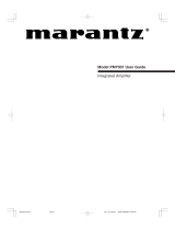 Marantz PM7001 Owner's manual
