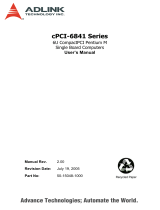 ADLINK Technology cPCI-6841 Series User manual