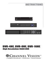Channel Vision DVR-4HE User manual