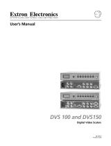 Extron electronics DVS 150 User manual
