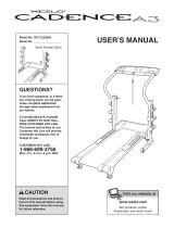 Weslo CardioPacer WLTL421040 User manual