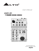 Alto AMX-80 User manual