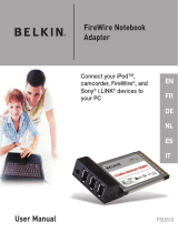 Belkin ADAPTATEUR FIREWIRE POUR ORDINATEUR PORTABLE #F5U513VEA1 Owner's manual