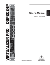 Behringer Virtualizer Pro DSP2024P User manual