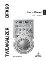 Behringer Tweakalizer DFX69 User manual