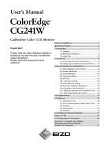 Eizo CG241W User manual