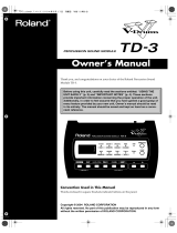 Roland TD-3 Owner's manual