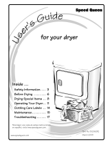Alliance Laundry Systems DRY2031N User manual