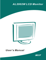 Acer AL2002W User manual